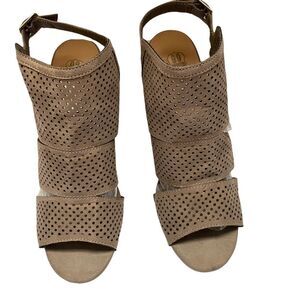 Route 66 Open Toe Tan Man Man Made Suede Sandals Sz‎ 8